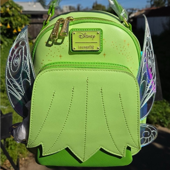 Loungefly Handbags - Disney X Loungefly Tinkerbell Backpack, Iridescent Wings NWT